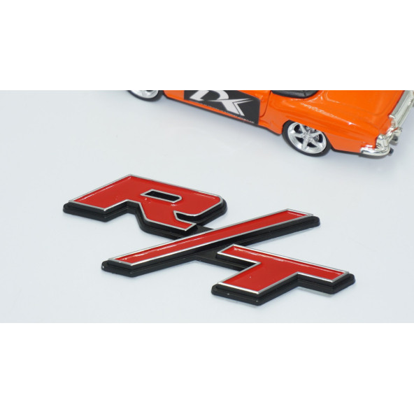 DK Tuning Dodge Challenger RT Logo Bagaj 3D Kırmızı Logo Amblem - 3