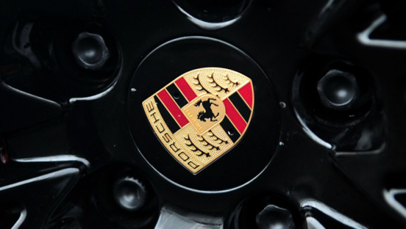 PORSCHE SİYAH JANT GÖBEĞİ KAPAK SETİ 65mm - 5