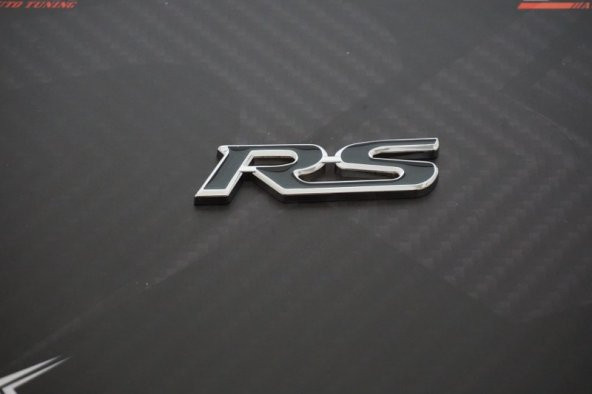 Ford RS Krom Metal 3M 3D Bagaj Logo Amblem - 4