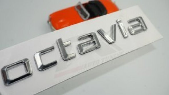 Skoda Octavia 2007-2017 Yeni Nesil Bagaj Krom ABS 3M 3D Yazı Logo