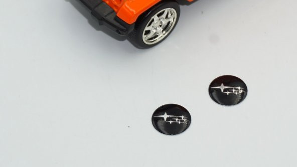 Subaru Oto Anahtar 3M Metal Alaşım Logo 2Li Set - 3