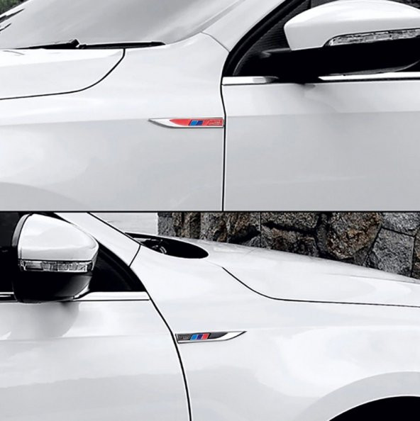 Audi R Logo Çamurluk Yanı Krom Metal Bıçak Logo - 2