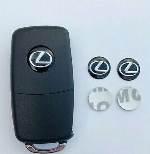 Lexus Oto Anahtar 3M Metal Alaşım Logo 2Li Set - 3