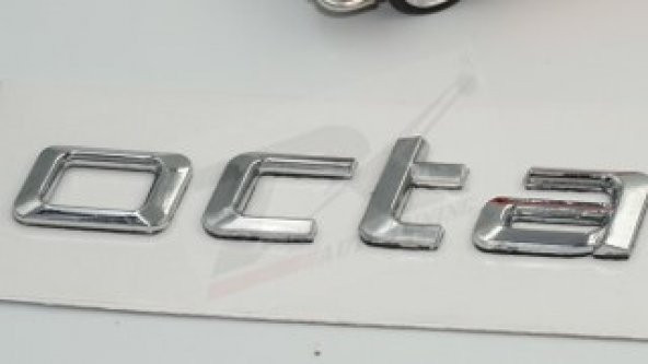 Skoda Octavia 2007-2017 Yeni Nesil Bagaj Krom ABS 3M 3D Yazı Logo - 4