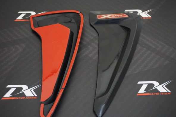 Bmw X Drive Shark Yan Çamurluk 3M Hava Akış Air Flow Set - 8