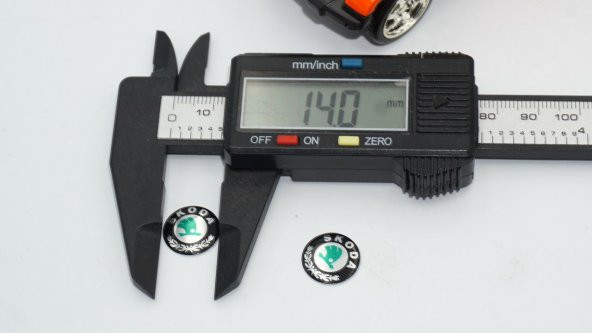 Skoda Auto Oto Anahtar 3M Metal Alaşım Logo 2Li Set - 7