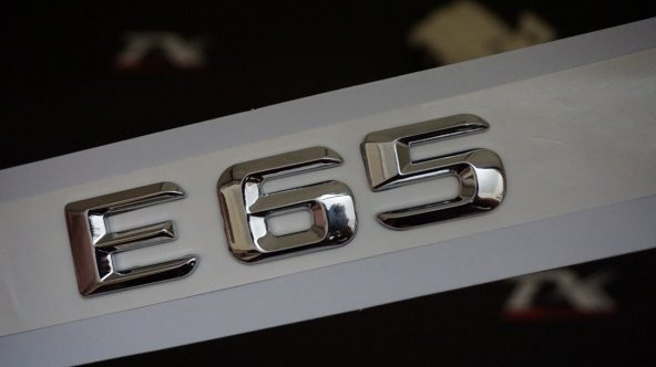 E65 Bagaj Krom Metal 3M 3D Yazı Logo