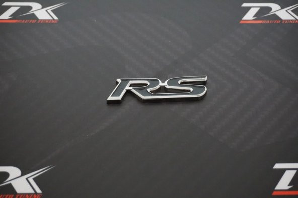 Ford RS Krom Metal 3M 3D Bagaj Logo Amblem - 5