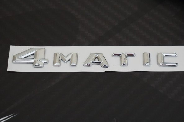 4 Matic Bagaj Krom Metal 3M 3D Yazı Logo - 3