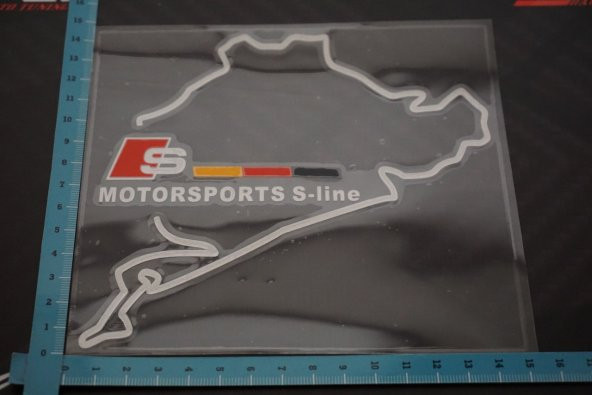 Audi S Line Nurburgring Map Depo Kapağı Sticker - 4