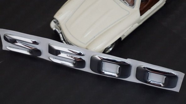 S500 Bagaj Krom Metal 3M 3D Yazı Logo - Resim 5