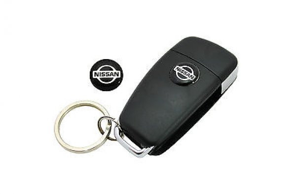 Nissan Oto Anahtar 3M Metal Alaşım Logo 2Li Set - 2