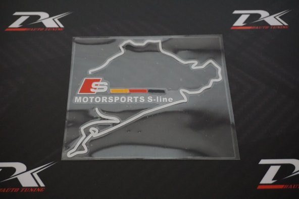 Audi S Line Nurburgring Map Depo Kapağı Sticker - 2