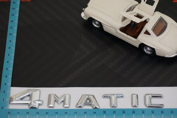 4 Matic Bagaj Krom Metal 3M 3D Yazı Logo - 4
