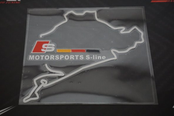 Audi S Line Nurburgring Map Depo Kapağı Sticker - 3