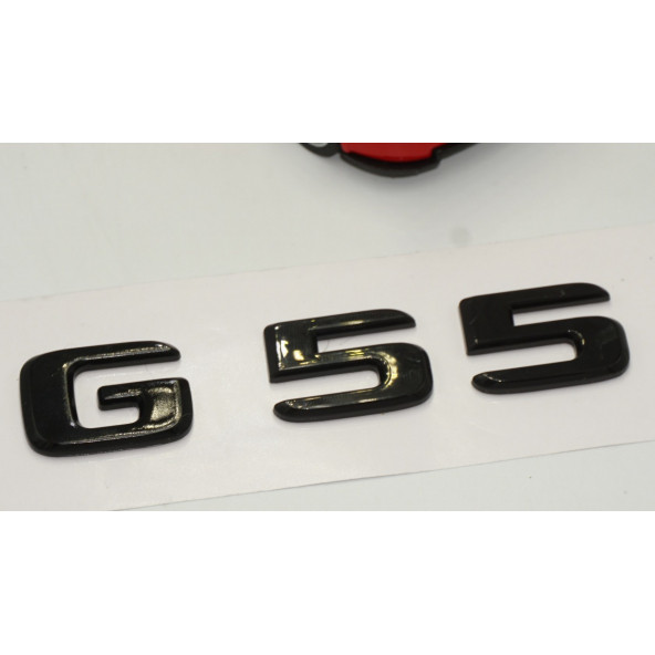 G55 Bagaj Parlak Siyah ABS 3M 3D Yazı Logo - 3