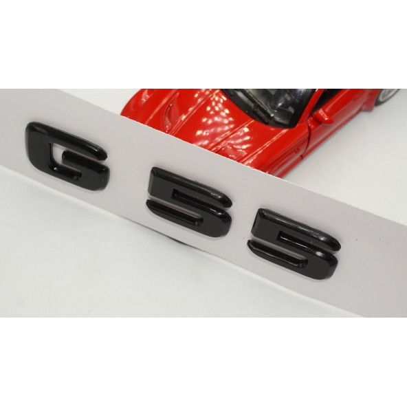 G55 Bagaj Parlak Siyah ABS 3M 3D Yazı Logo - 4
