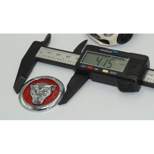 DK Jaguar XE XF XFL XJ F-PACE Krom Kırmızı Vites Panter Buton Aksesuarı - 4