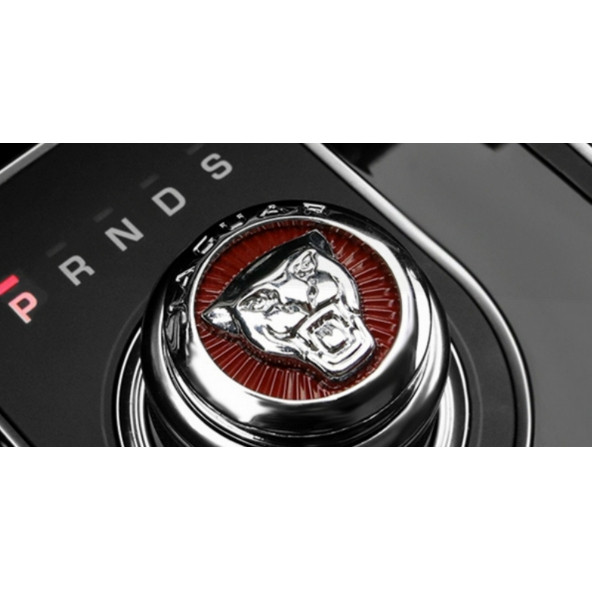 DK Jaguar XE XF XFL XJ F-PACE Krom Kırmızı Vites Panter Buton Aksesuarı - 6