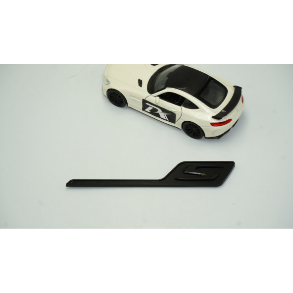 DK Benz AMG S GT S Eklenti Siyah ABS 3M 3D Bagaj Logo Amblem - 2