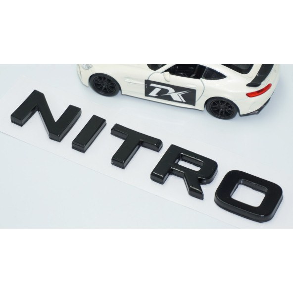 DK Tuning Dodge Nitro Bagaj Siyah ABS 3M 3D Yazı Logo Amblem - Resim 3