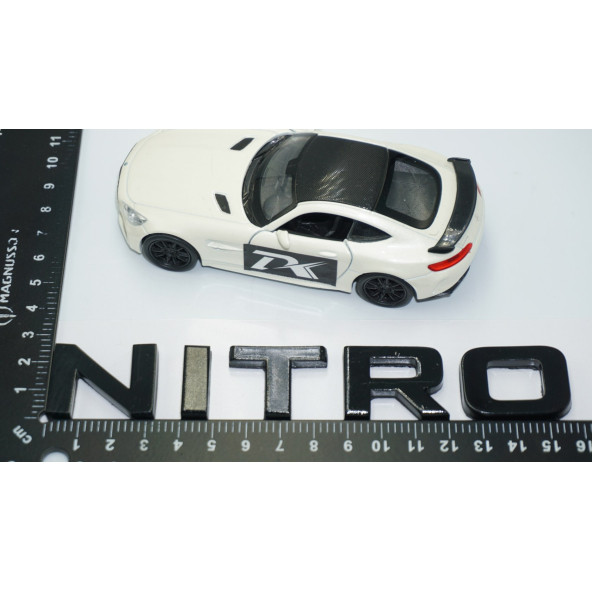 DK Tuning Dodge Nitro Bagaj Siyah ABS 3M 3D Yazı Logo Amblem - Resim 4