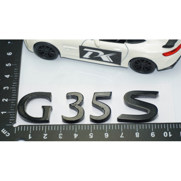 DK Tuning İnfiniti G35 S Siyah ABS Bagaj Yazı Logo - 4