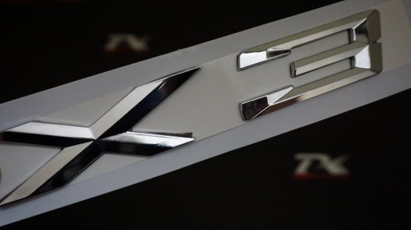 Bmw X3 Bagaj Krom Metal 3M 3D Yazı Logo