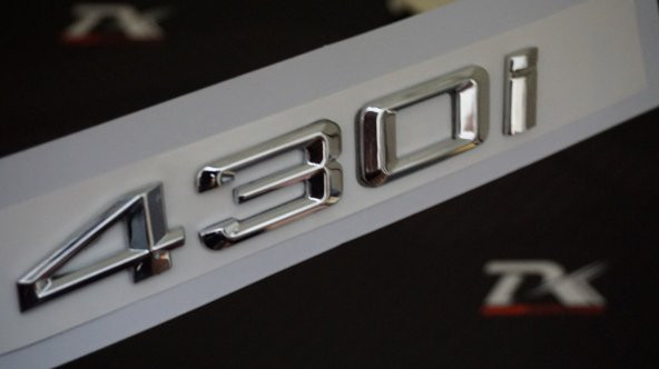 Bmw 430İ Bagaj Krom Metal 3M 3D Yazı Logo