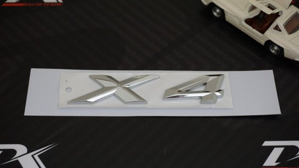 Bmw X4 Bagaj Krom Metal 3M 3D Yazı Logo - 3