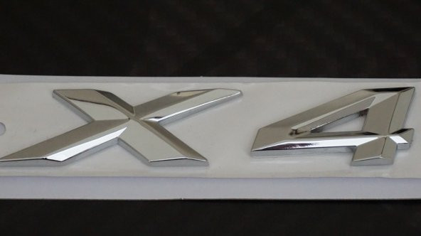 Bmw X4 Bagaj Krom Metal 3M 3D Yazı Logo - 4