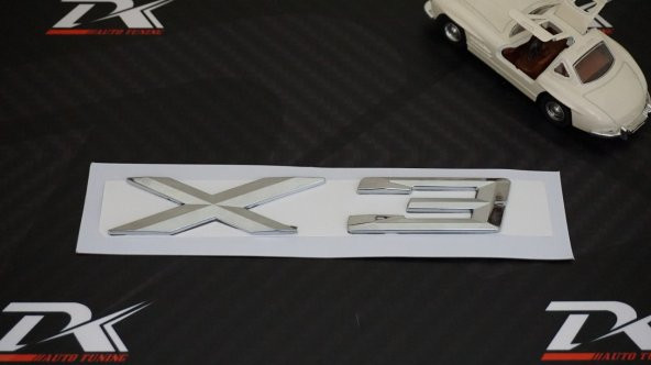 Bmw X3 Bagaj Krom Metal 3M 3D Yazı Logo - 3