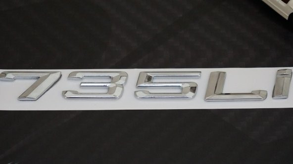 Bmw 735Lİ 735İ Bagaj Krom Metal 3M 3D Yazı Logo - 4