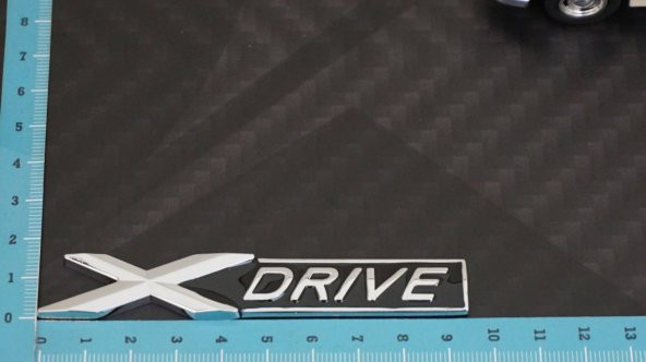 Bmw X Drive Krom Metal Bagaj Logo 3M 3D Orjinal Ürün - 7