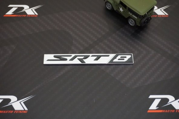 Chrysler SRT 8 Krom Metal Bagaj 3M 3D Logo - Resim 3