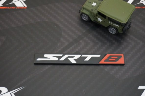 Chrysler SRT 8 Krom Metal Bagaj 3M 3D Logo - Resim 4