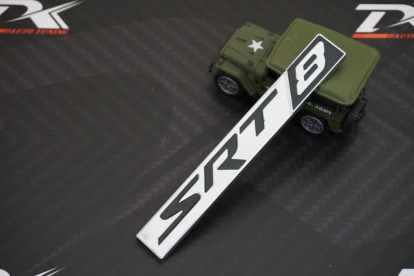 Chrysler SRT 8 Krom Metal Bagaj 3M 3D Logo - Resim 5