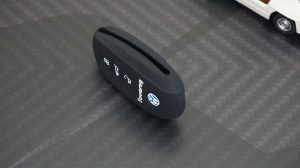 Volkswagen VW Touareg Logolu 5 Buton 1.Kalite Silikon Anahtar Kıl - 4