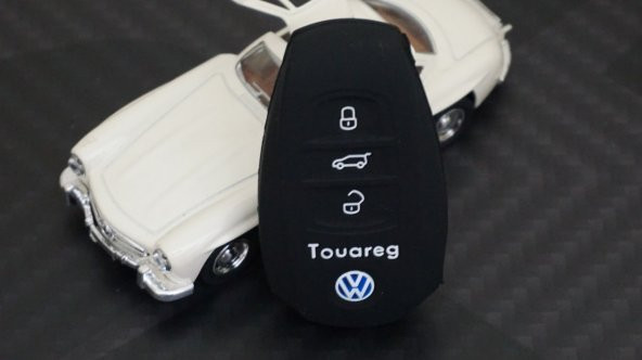 Volkswagen VW Touareg Logolu 5 Buton 1.Kalite Silikon Anahtar Kıl - 5