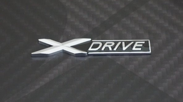Bmw X Drive Krom Metal Bagaj Logo 3M 3D Orjinal Ürün - 5