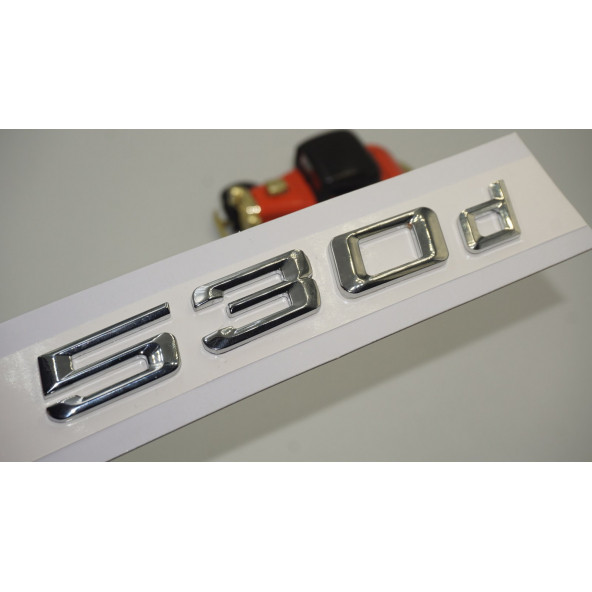 Bmw 530d Bagaj Krom Metal 3M 3D Yazı Logo