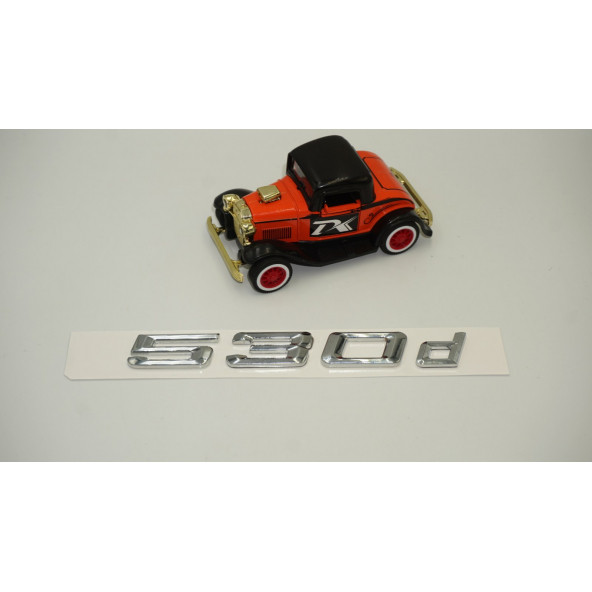 Bmw 530d Bagaj Krom Metal 3M 3D Yazı Logo - 2
