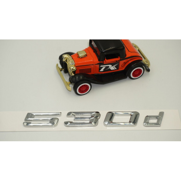 Bmw 530d Bagaj Krom Metal 3M 3D Yazı Logo - 3