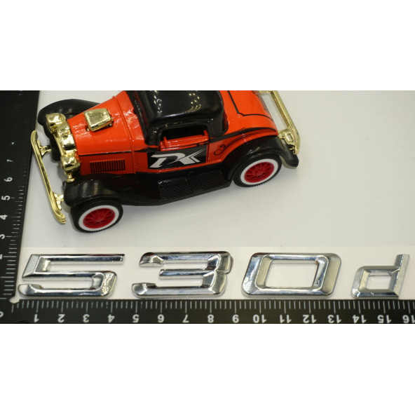 Bmw 530d Bagaj Krom Metal 3M 3D Yazı Logo - 6