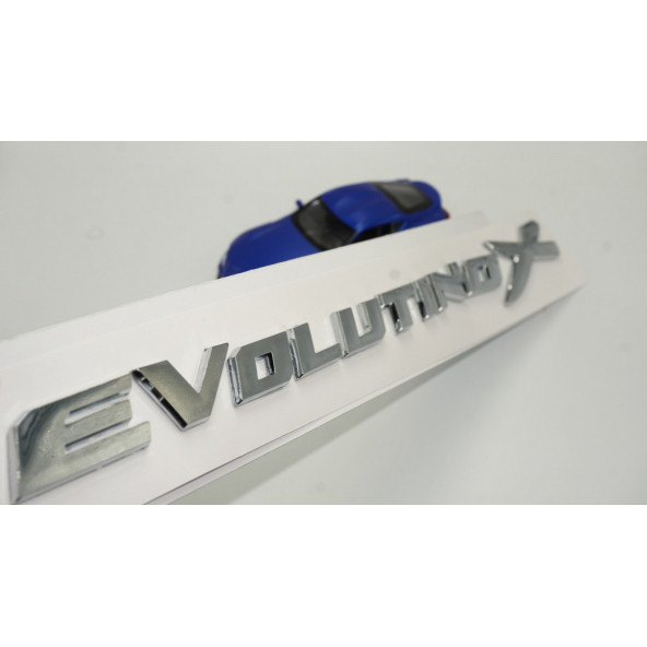 Mitsubishi Lancer Evolation X 3M 3D Bagaj Yazı Logo Amblem
