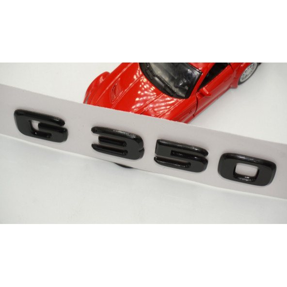 G 350 Bagaj Parlak Siyah ABS 3M 3D Yazı Logo - 4