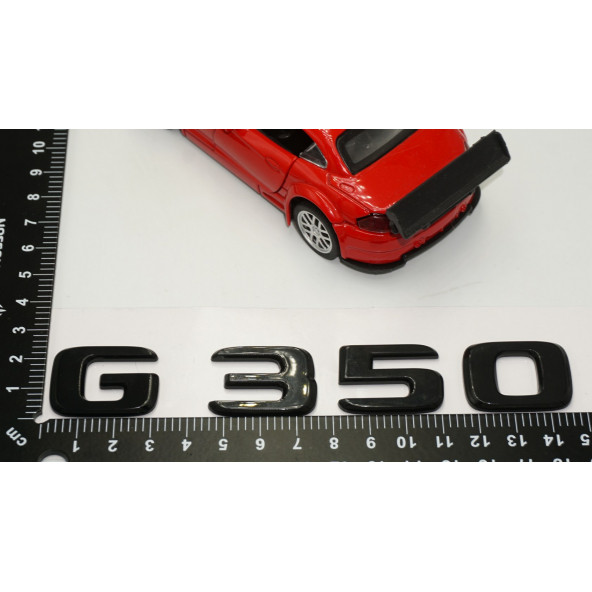 G 350 Bagaj Parlak Siyah ABS 3M 3D Yazı Logo - 5