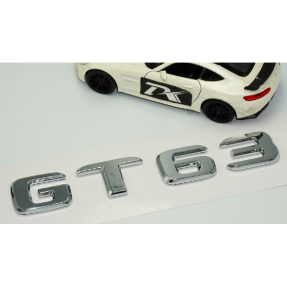 DK Benz GT 63 Bagaj Krom ABS 3M 3D Yazı Logo - 3