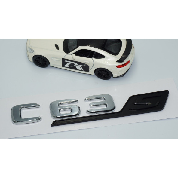 DK Tuning C 63S Bagaj Siyah Krom ABS 3M 3D Yazı Logo Benz İle Uyumlu - 3