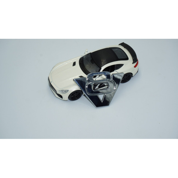 DK Tuning V8 Bagaj 3M 3D Krom Metal 3M 3D Logo Amblem - 4